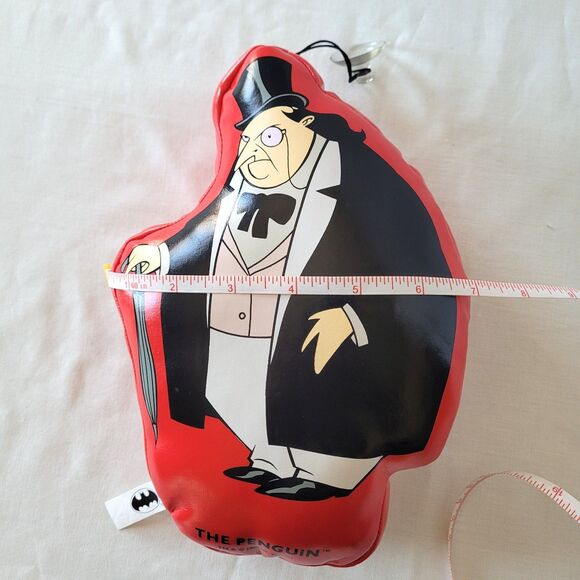 Vintage 1997 The Penguin Carnival Capers Plush Pillow w/ Suction Cup DC Comics - Picture 7 of 10